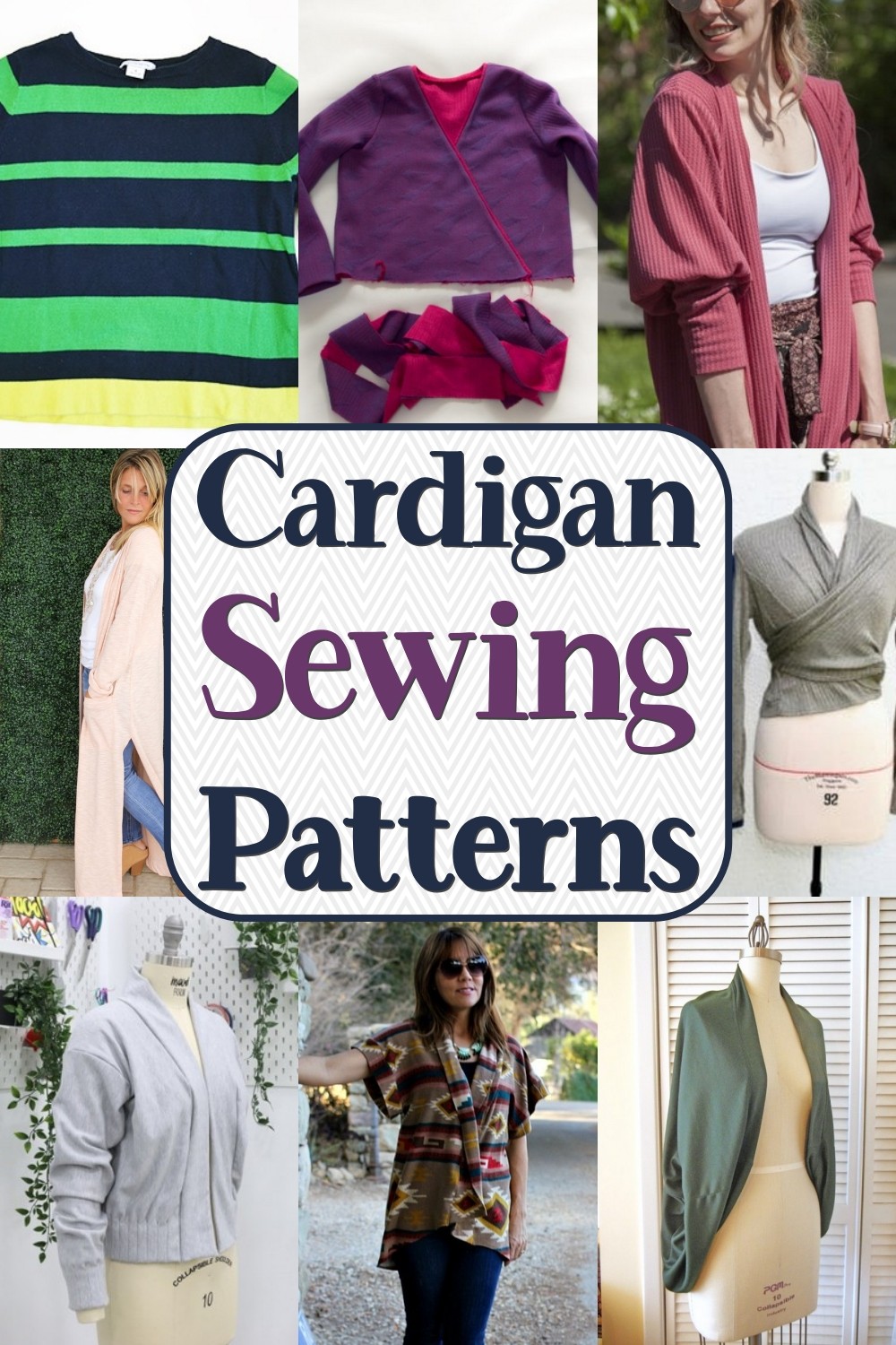 15 Free Cardigan Sewing Patterns