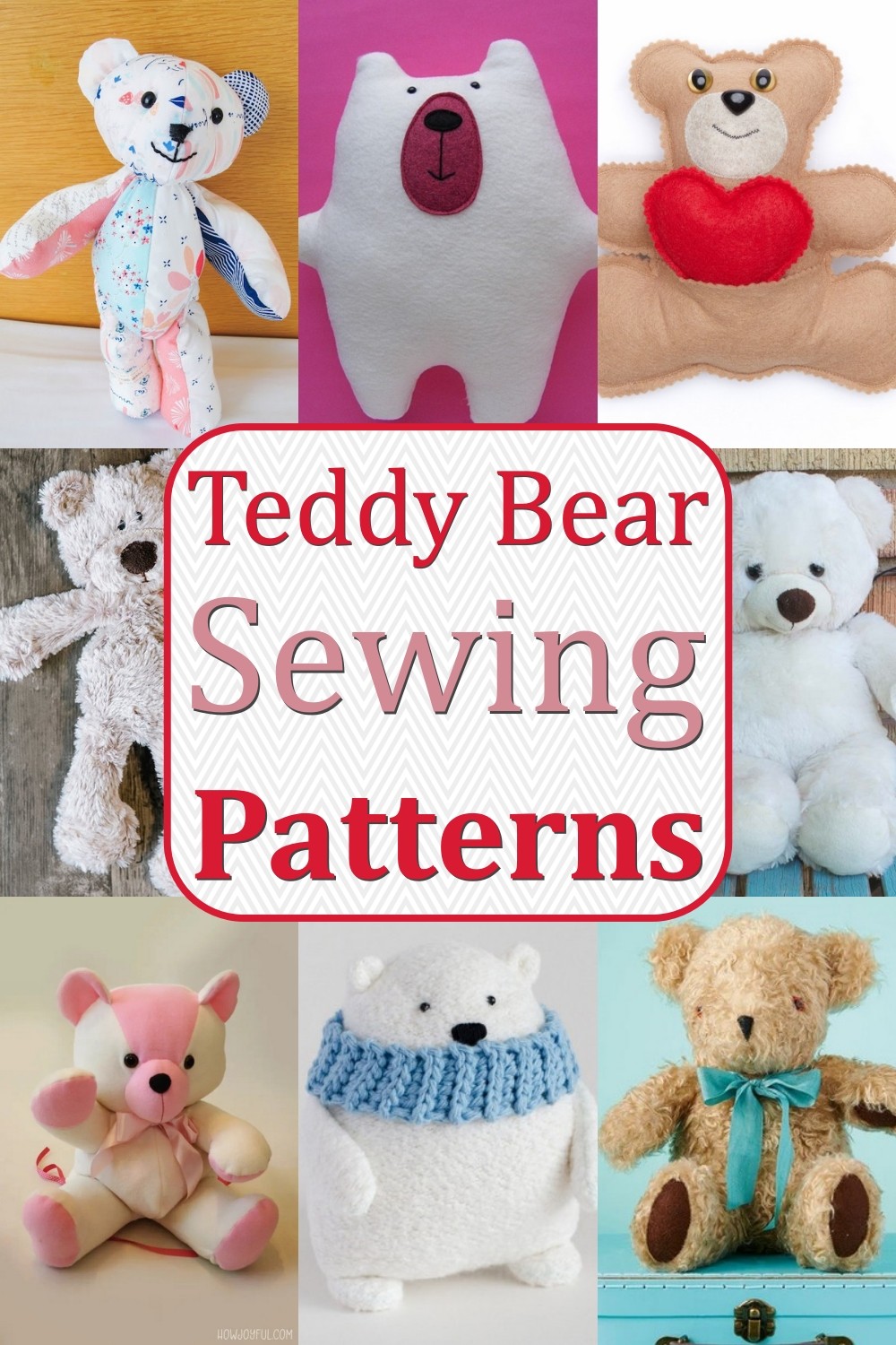 15 Free Teddy Bear Sewing Patterns