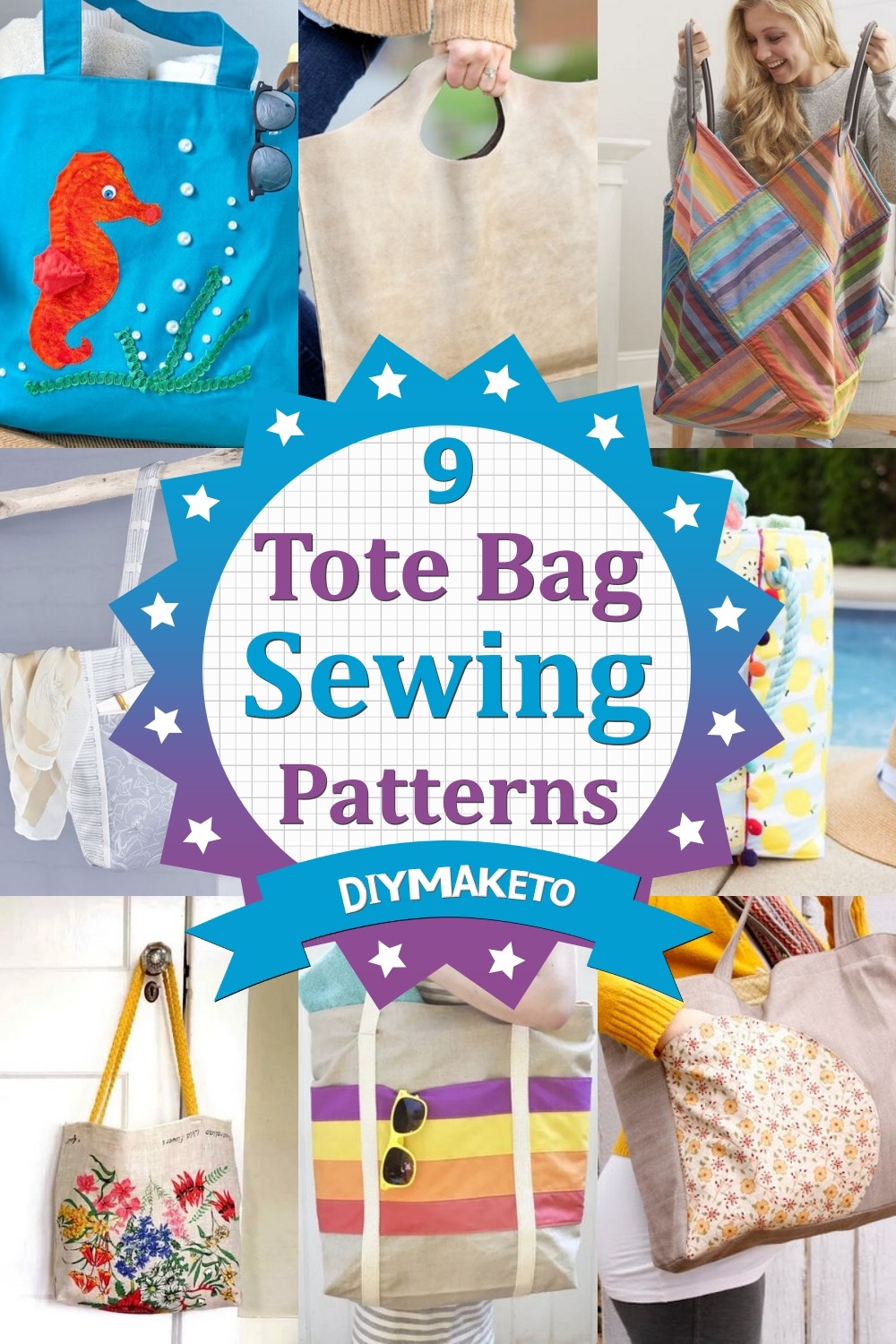 9 Tote Bag Sewing Patterns