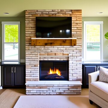 DIY Brick Fireplace Plans