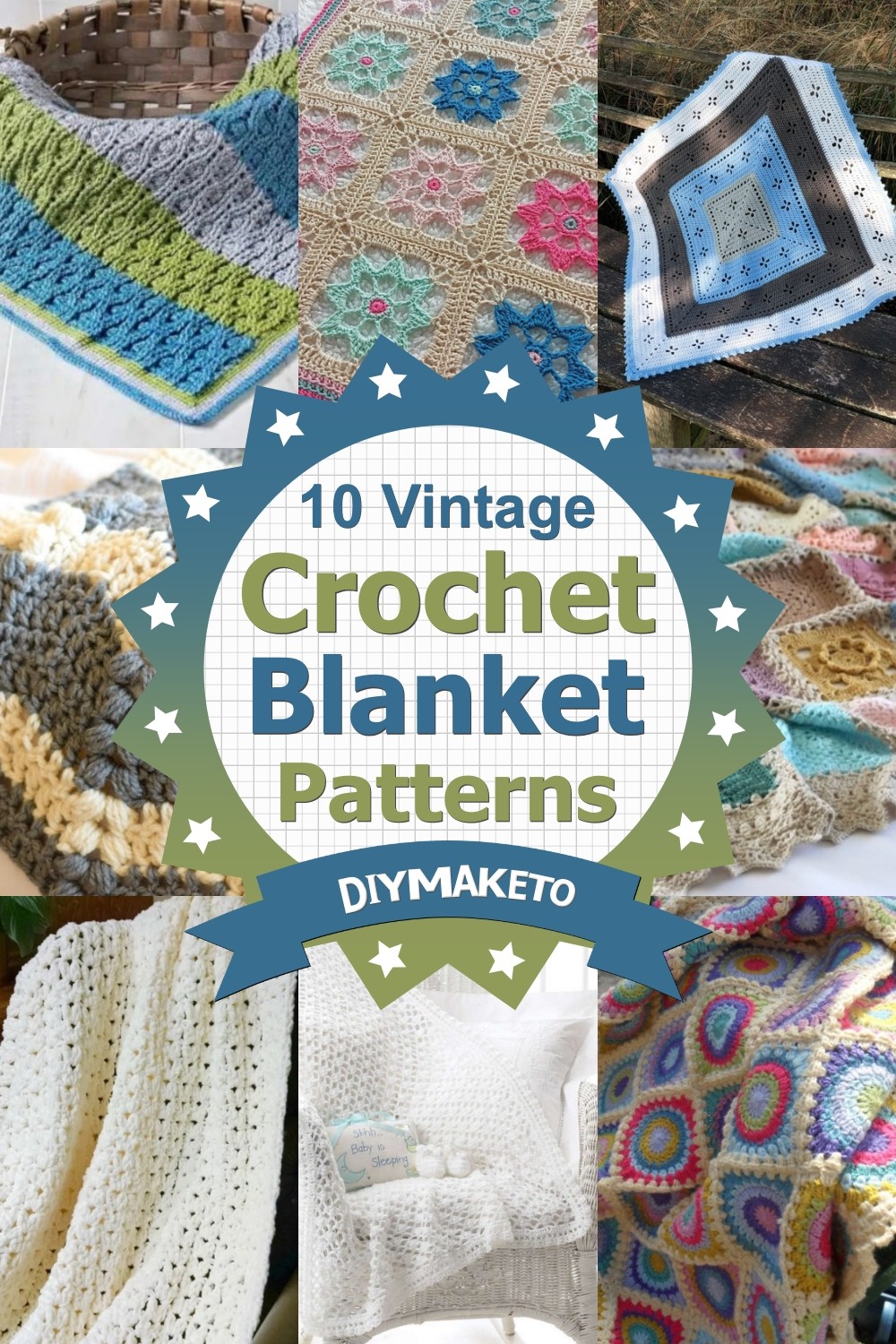 10 Vintage Crochet Blanket Patterns