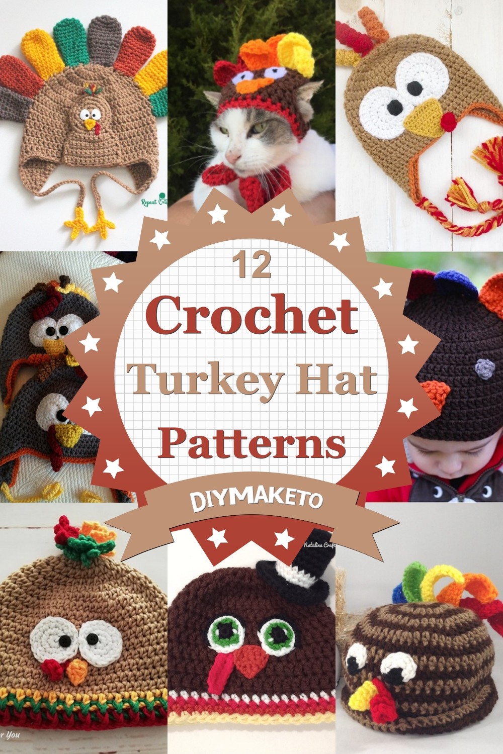 12 Crochet Turkey Hat Patterns