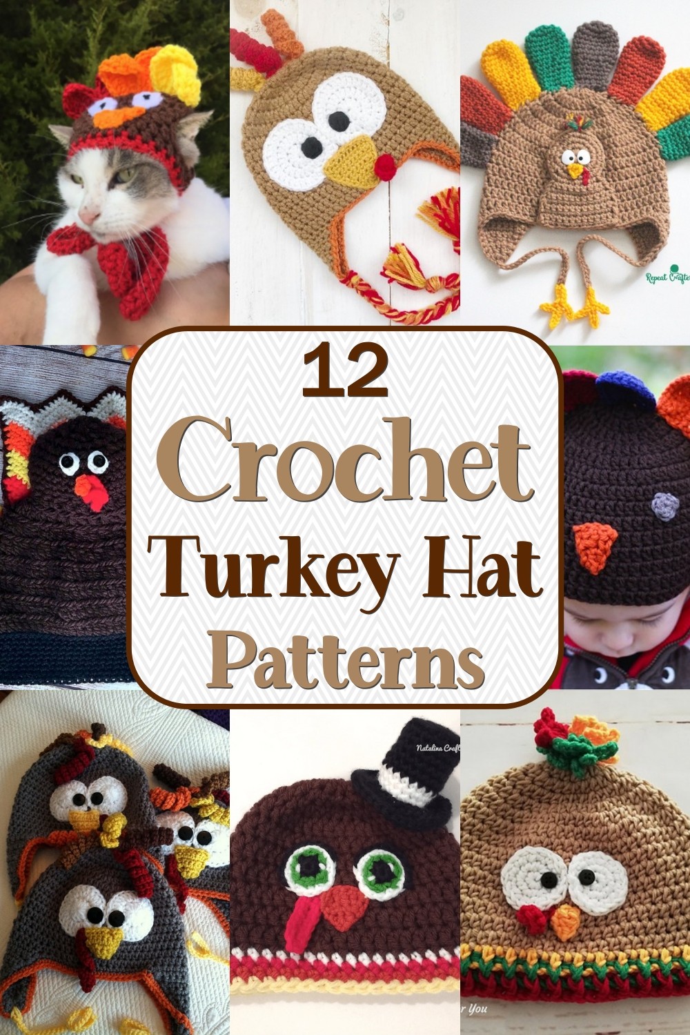 12 Crochet Turkey Hat Patterns