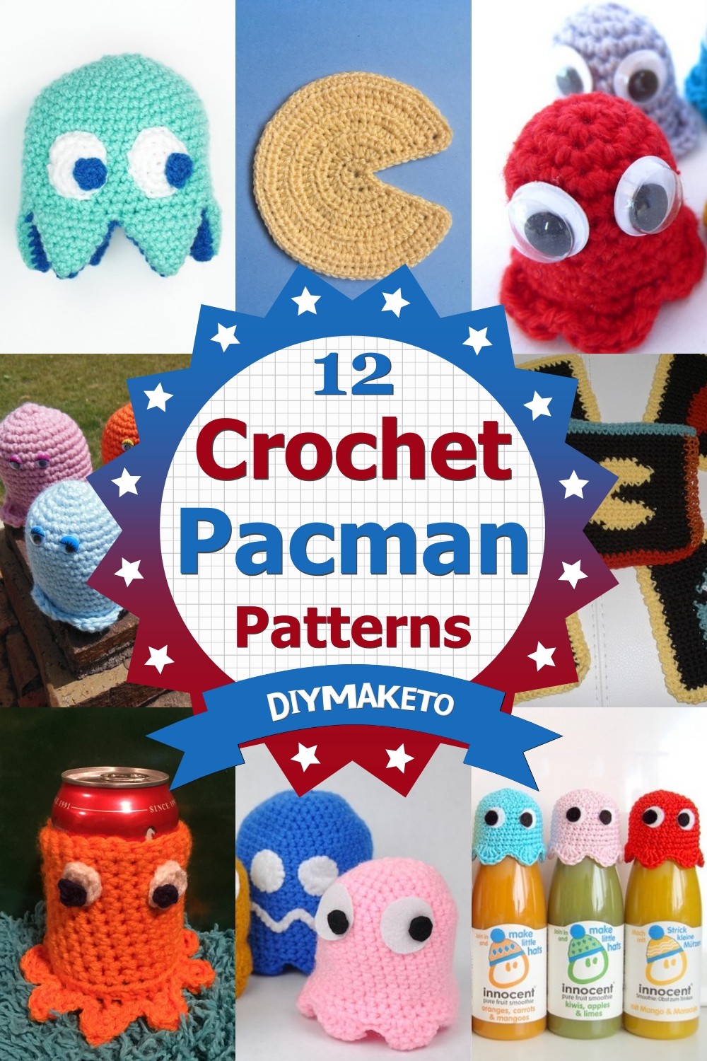 12 Pacman Crochet Patterns