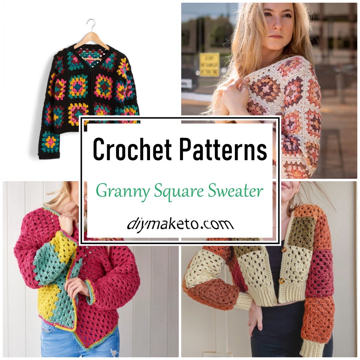 15 Crochet Granny Square Sweater Patterns – DIY Make To
