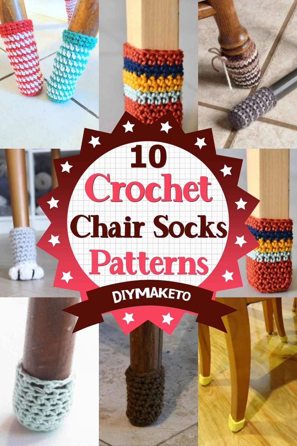 10 Crochet Chair Socks Patterns