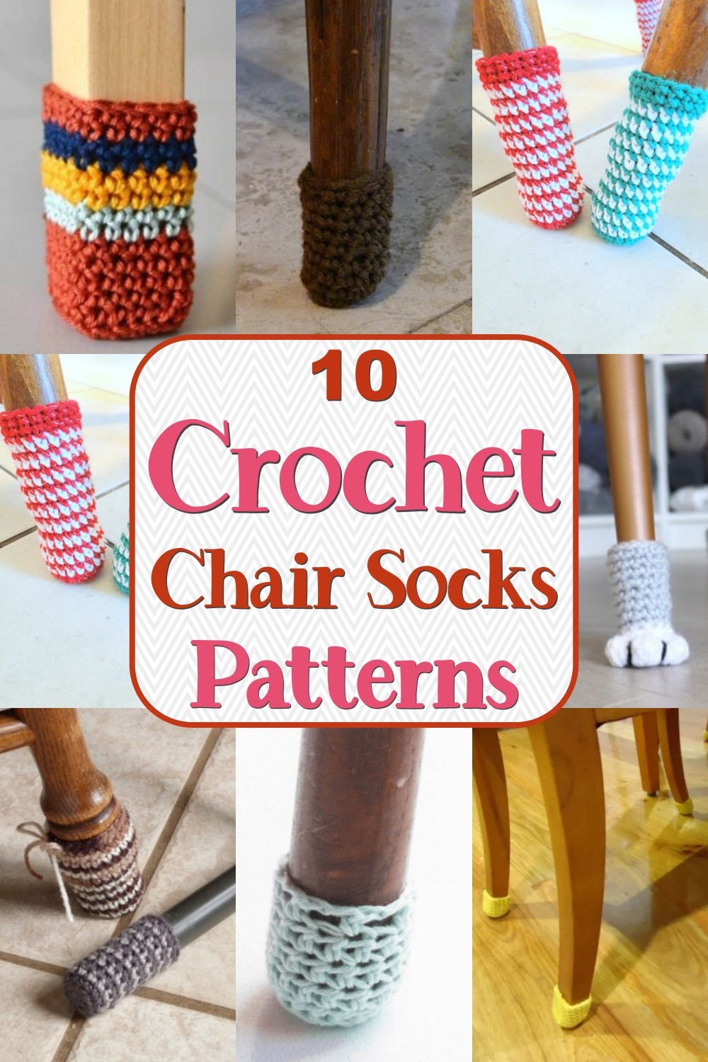 10 Crochet Chair Socks Patterns