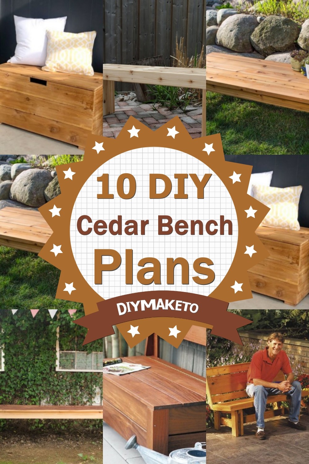 10 DIY Cedar Bench Plans