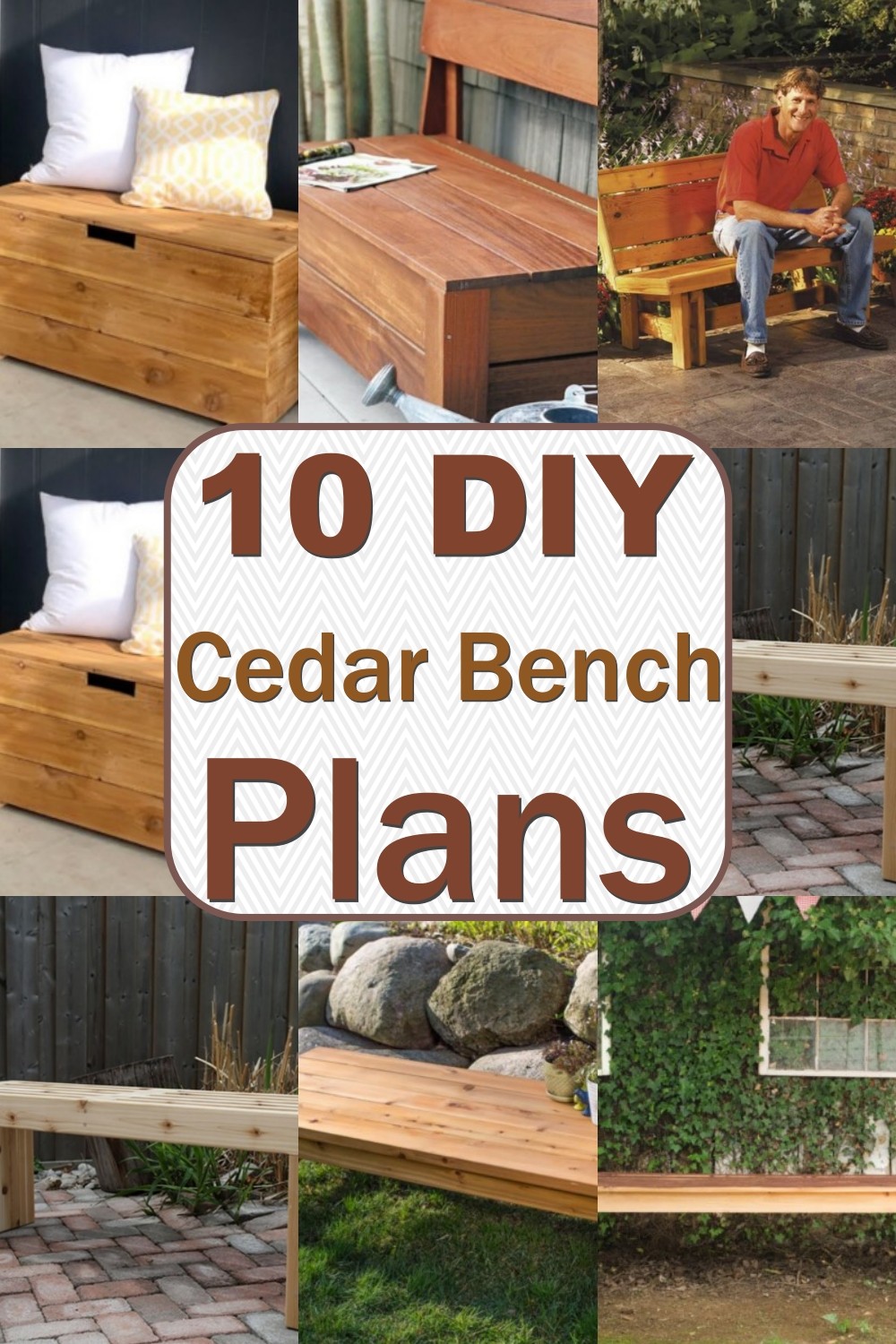 10 DIY Cedar Bench Plans