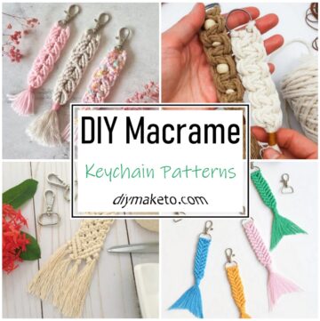15 DIY Macrame Keychain Patterns