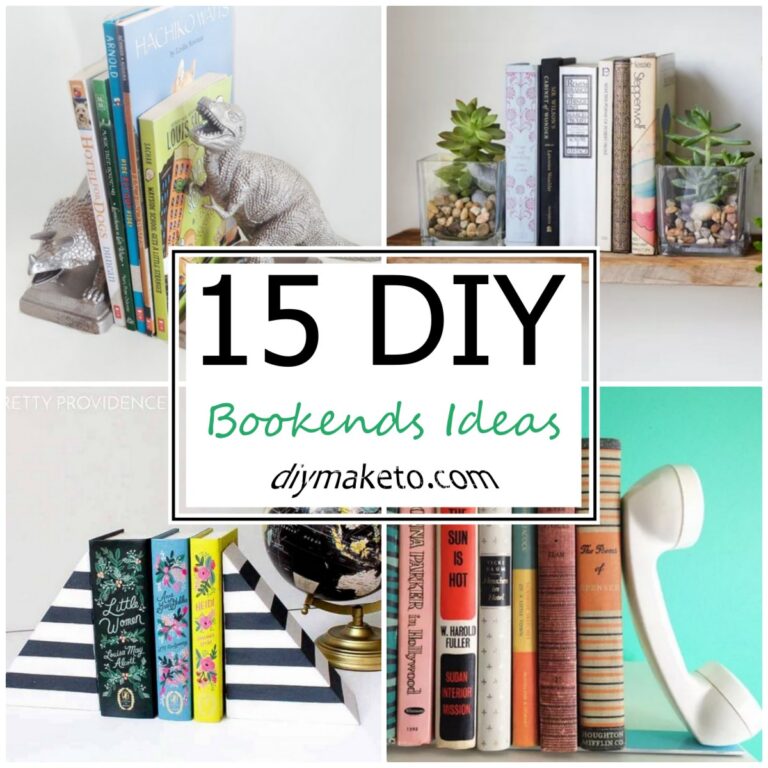 15 DIY Bookends Ideas