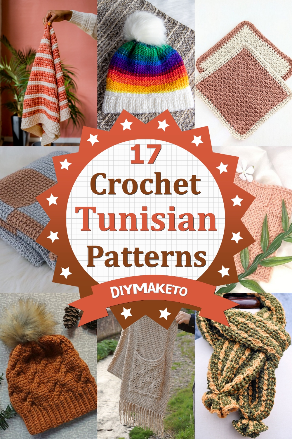 17 Free Crochet Tunisian Patterns