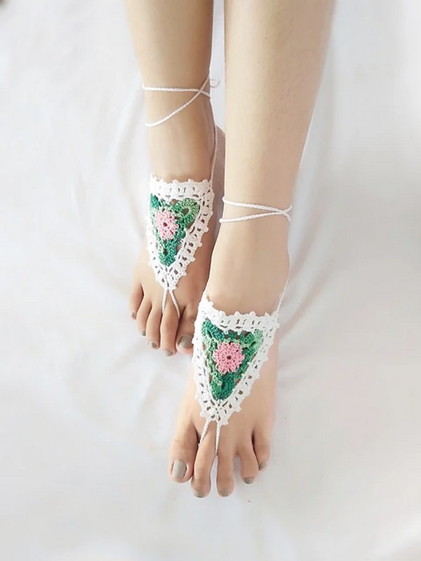 Bloom Flower Barefoot Sandals