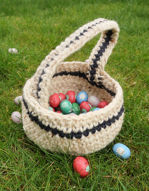Large Crochet Easter Basket Pattern