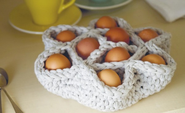 Crochet Egg Basket Free Pattern