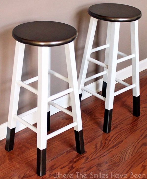 DIY Bronze Dipped Bar Stool