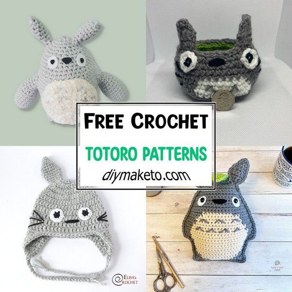 20 Free Crochet Totoro Patterns and Amigurumi