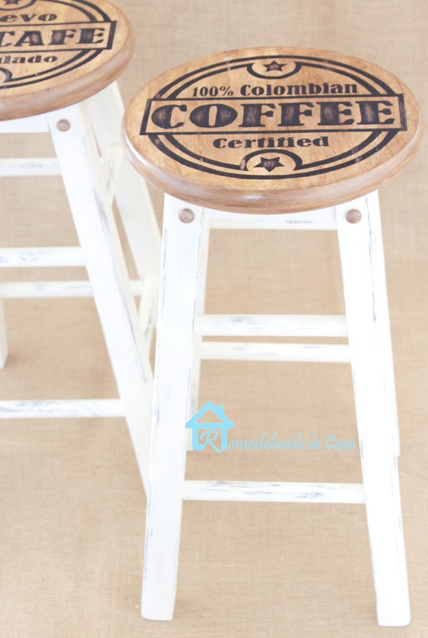 Painted Kitchen Stools