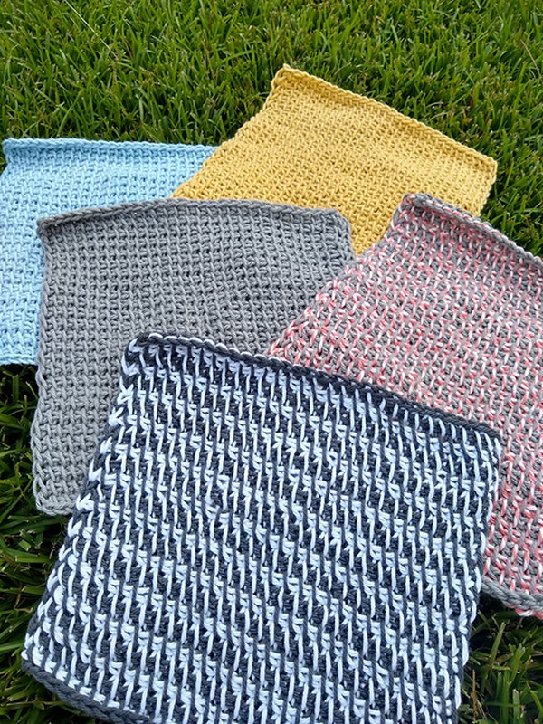 Crochet Tunisian Dishcloth