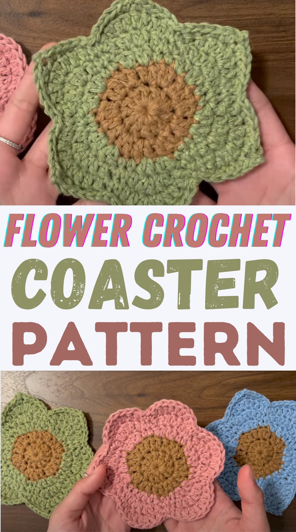 Flower Crochet Coaster Pattern