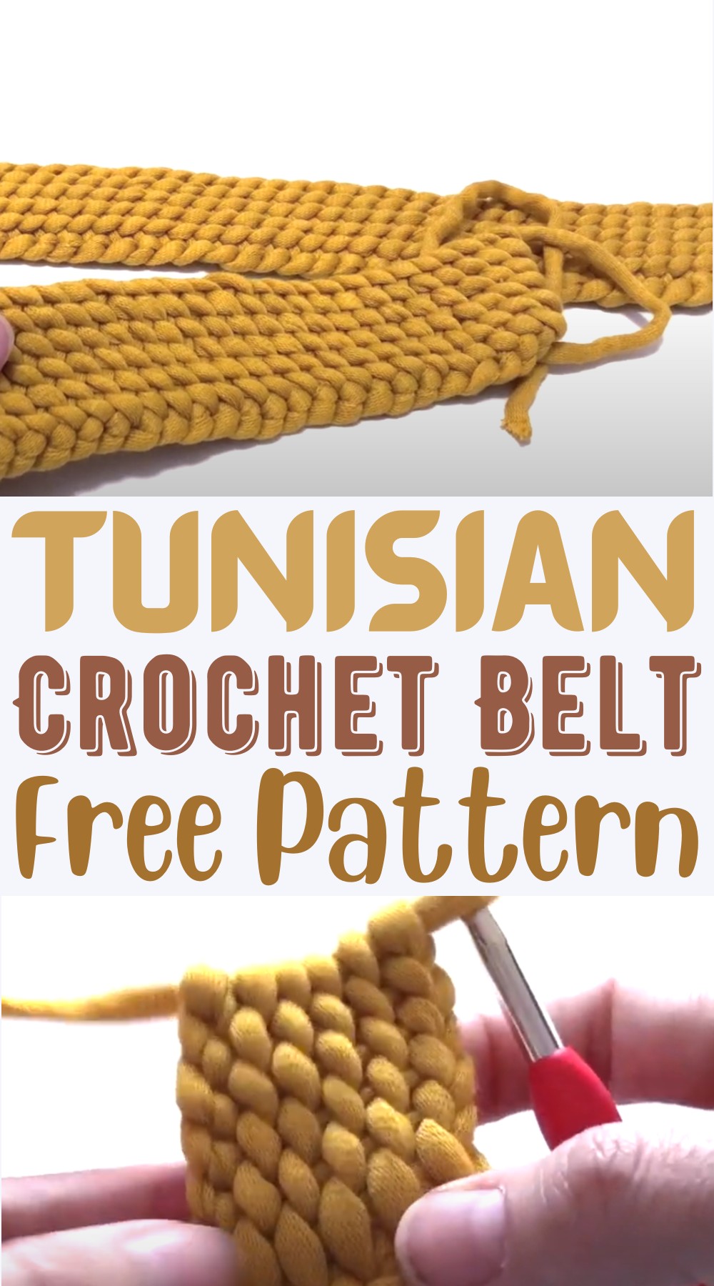 Tunisian Crochet Belt Pattern Free