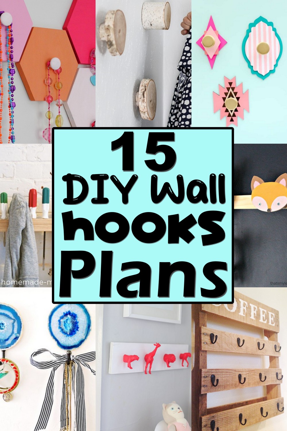 DIY Wall Hooks Ideas 1