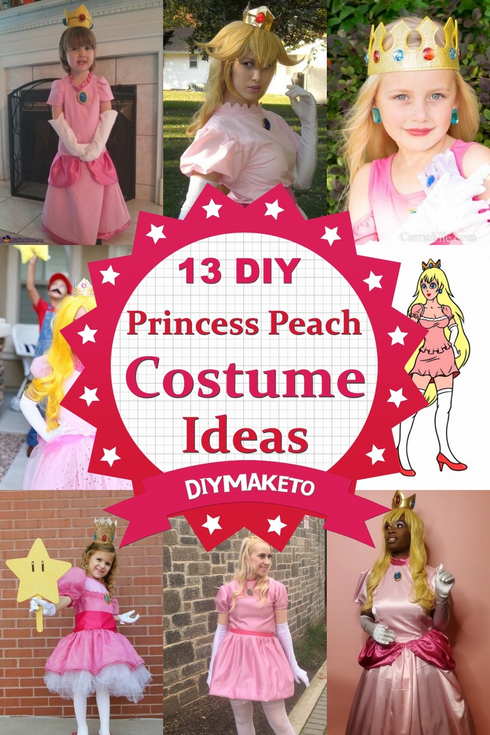 13 DIY Princess Peach Costume Ideas