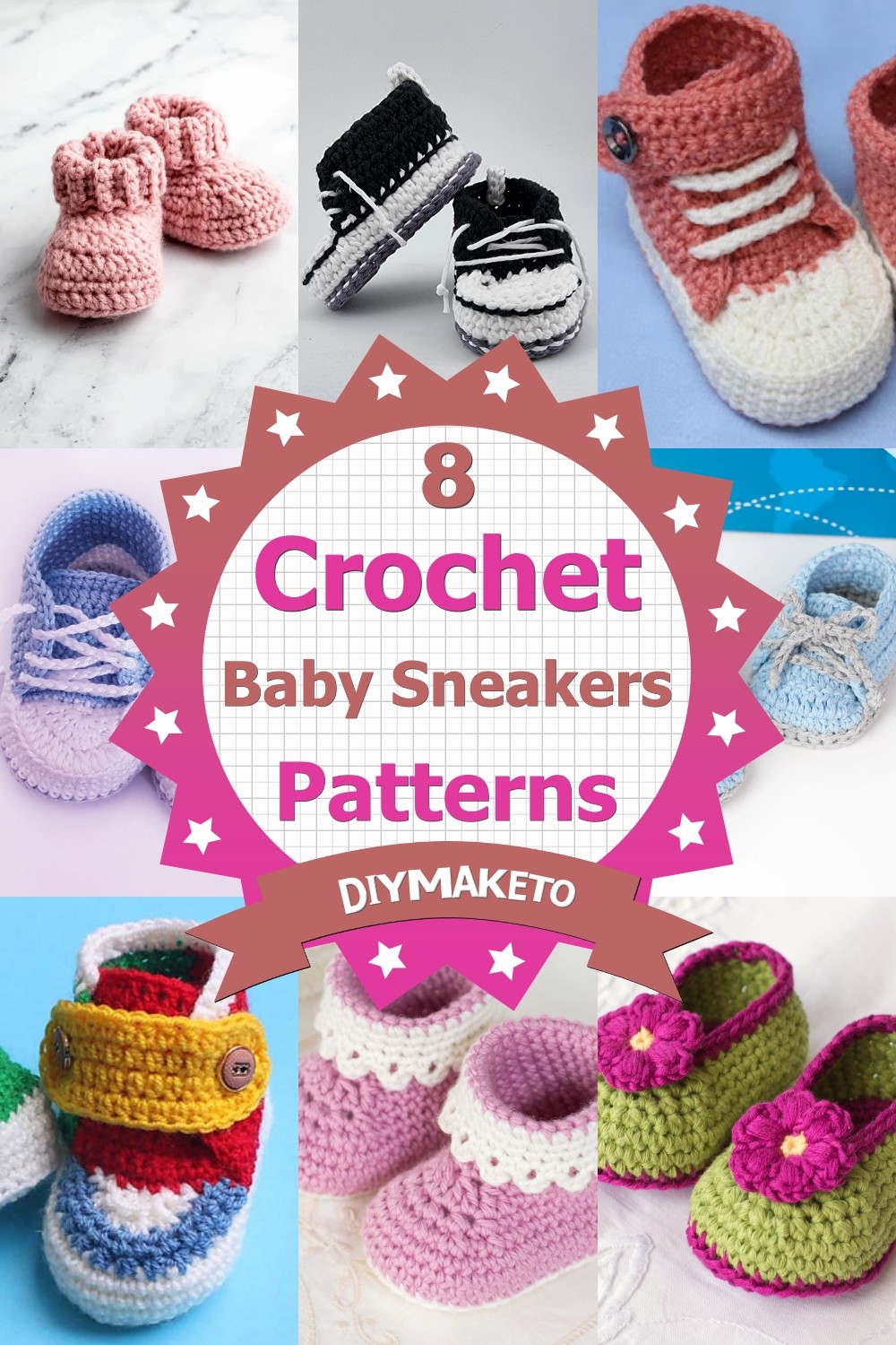 8 Free Crochet Baby Sneakers Patterns