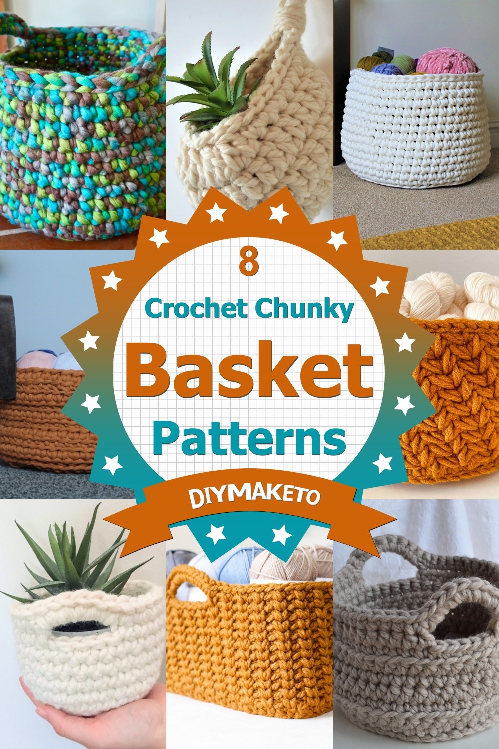 8 Free Crochet Chunky Basket Patterns