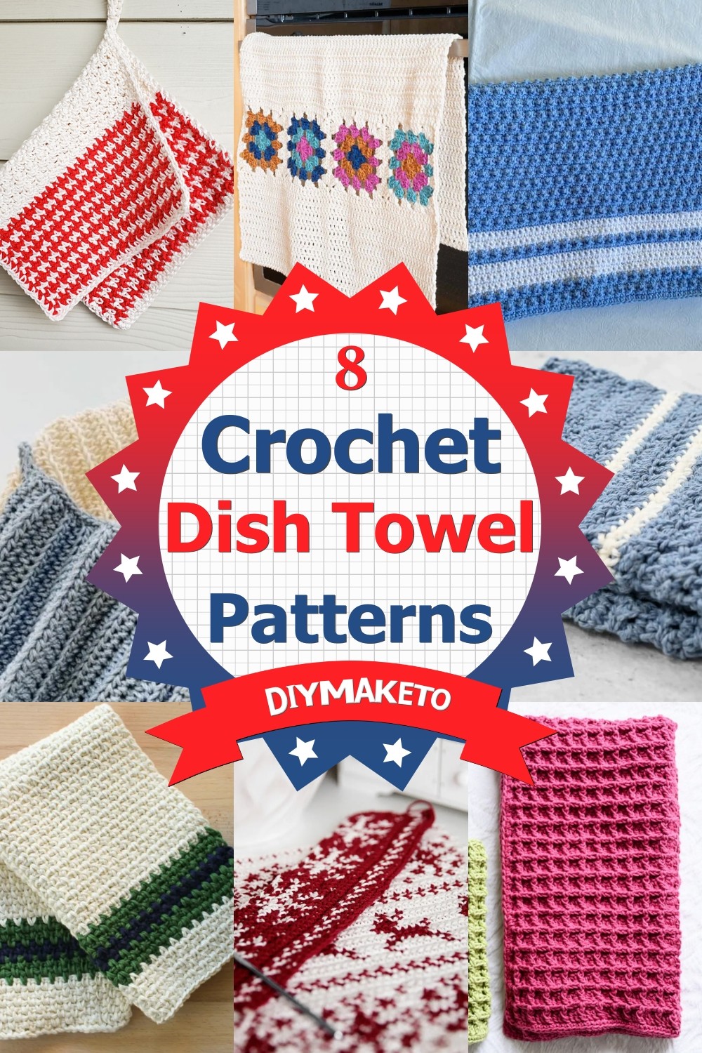 8 Free Crochet Dish Towel Patterns