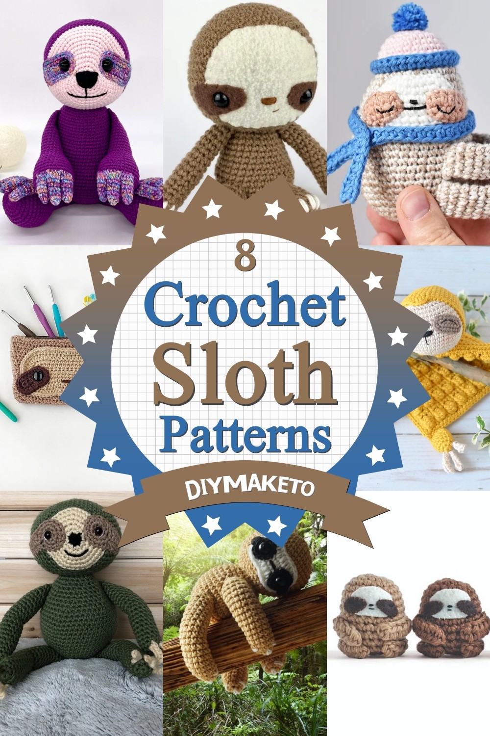 8 Free Crochet Sloth Patterns