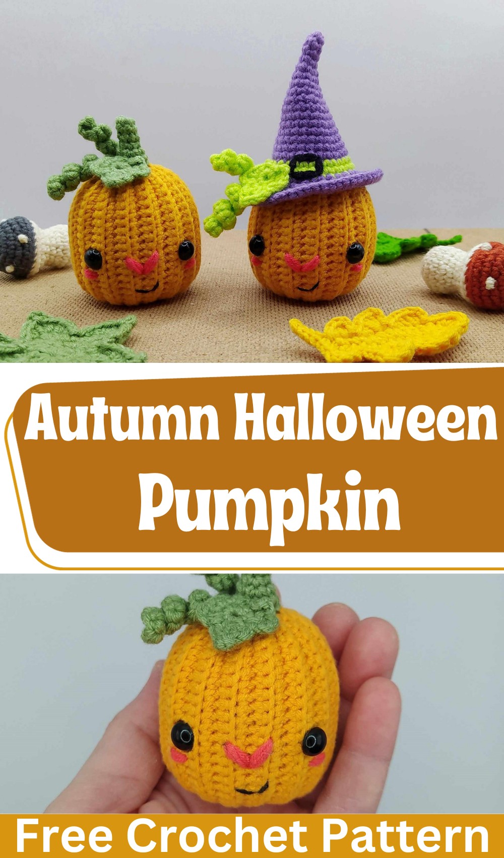 Crochet Autumn Halloween Pumpkin