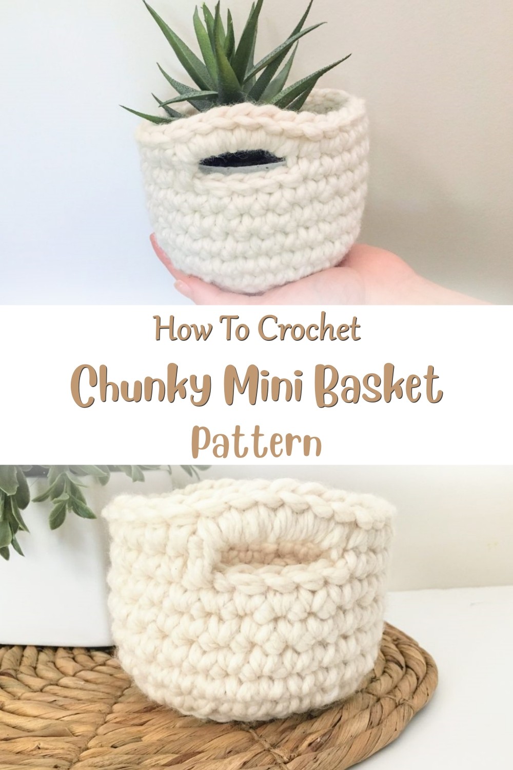 Crochet Chunky Mini Basket Pattern