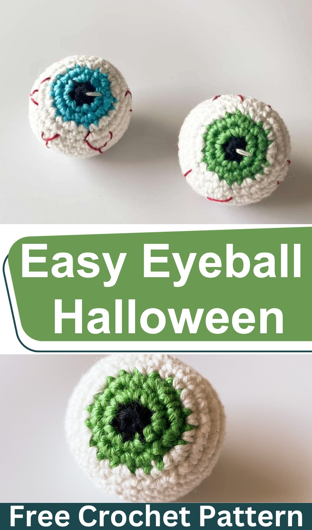 Crochet Easy Eyeball Halloween