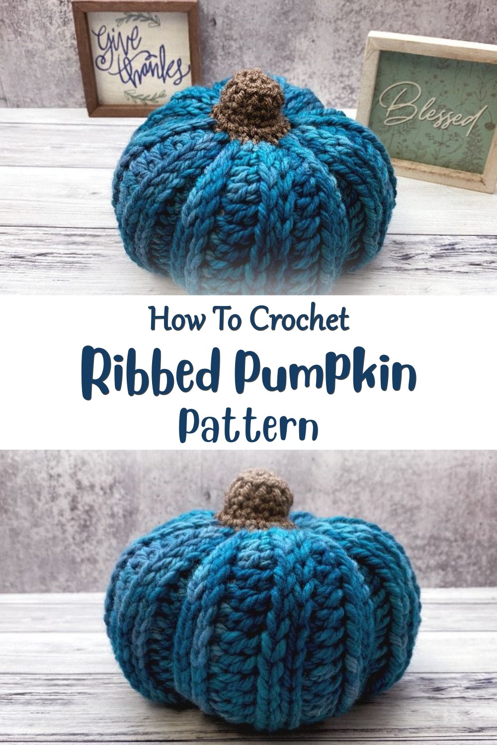 Crochet Ribbed Pumpkin Pattern