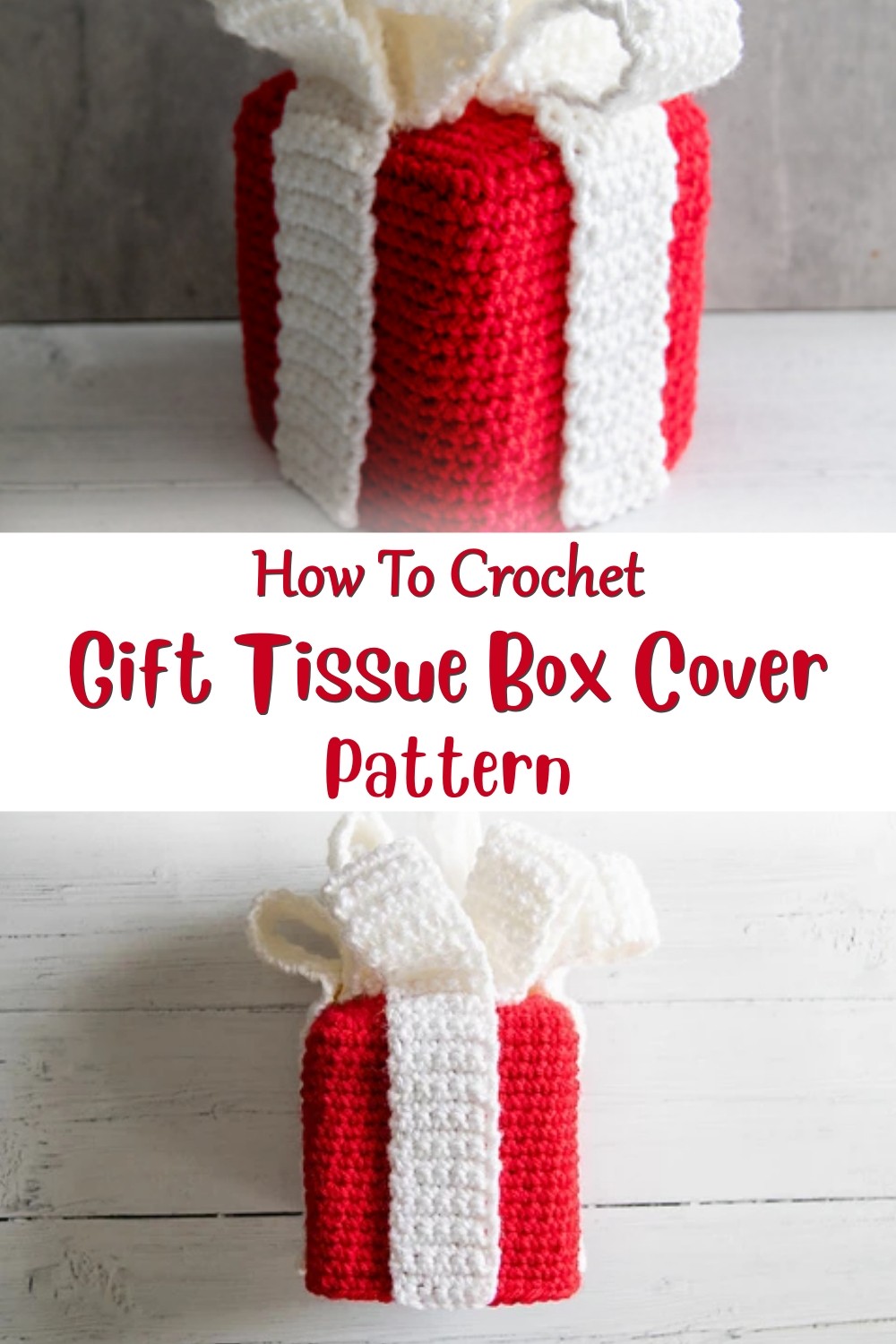 Crochet Gift Tissue Box Cover Pattern